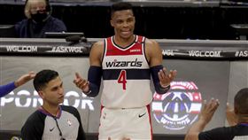 大三元沒贏球！威少怒飆粗口：都怪我
NBA,華盛頓巫師,Russell Westbrook,大三元,輸球
美聯社／達志影像