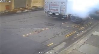 臺鹽通霄廠貨車輪胎爆胎　技師遭炸飛