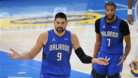 ▲烏切維奇（Nikola Vucevic）全場最高28分，魔術4連勝。（圖／美聯社／達志影像）