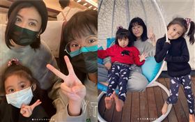 賈靜雯帶著梧桐妹、咘咘、波妞三姐妹出遊。（圖／翻攝alyssachia IG）