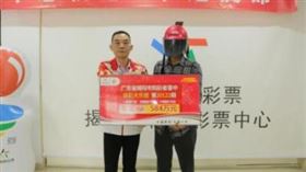 ▲許先生中了大樂透一等獎。（圖／翻攝自中國體彩微信）