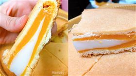 有網友分享宜蘭礁溪特有美食「切達乳酪狀元餅」，酥軟的麵皮包裹Q彈的麻糬及鹹香起司，好滋味讓網友一口接一口停不下來。（圖／翻攝自臉書社團「美食公社」）