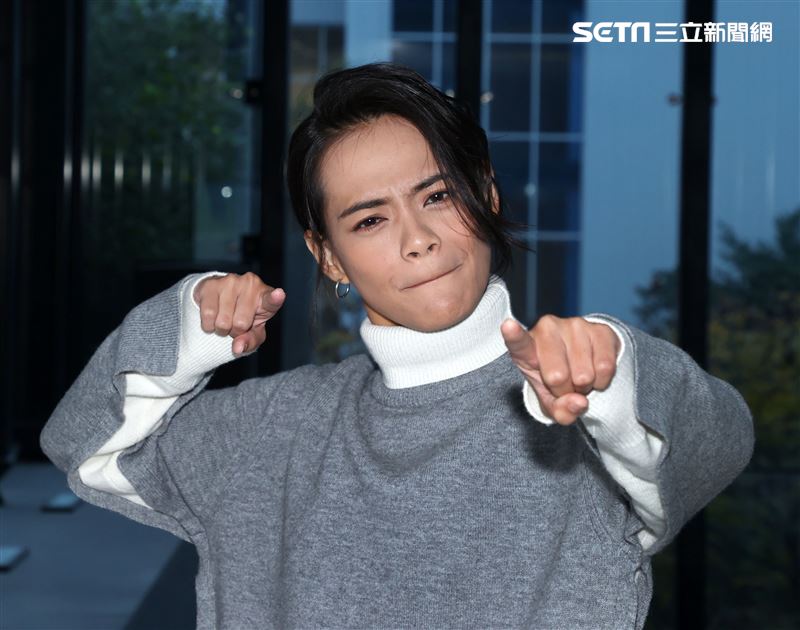 「全明星」吱吱三立新聞網專訪。（記者邱榮吉/攝影）