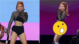 鬼鬼中空高衩辣死　一轉身屁股蛋露出