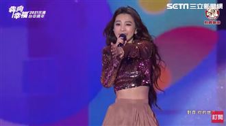 田馥甄台中唱跨年　亮片裝辣秀小蠻腰