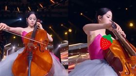 歐陽娜娜跨年央視（圖／翻攝自歐陽娜娜微博）