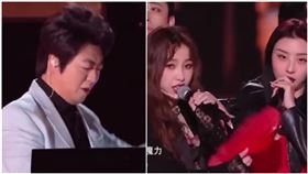 影／慘不忍睹！女歌手歌聲太難聽　朗朗痛苦伴奏表情超猙獰，圖／翻攝自江蘇衛視跨年演唱會微博