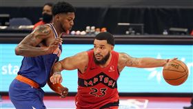 ▲范維特（Fred VanVleet）攻下全場最高25分，暴龍進帳本季首勝。（圖／美聯社／達志影像）