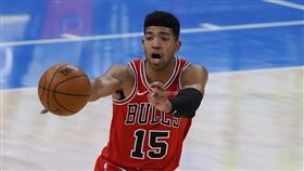 公牛前鋒Chandler Hutchison確診武漢肺炎。（圖／美聯社／達志影像）