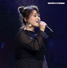 邱振哲「失戀學」期末考演唱會總彩排，特別嘉賓許莉潔。（記者邱榮吉/攝影）