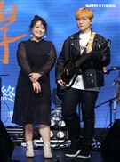 邱振哲「失戀學」期末考演唱會總彩排，特別嘉賓許莉潔。（記者邱榮吉/攝影）