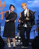 邱振哲「失戀學」期末考演唱會總彩排，特別嘉賓許莉潔。（記者邱榮吉/攝影）