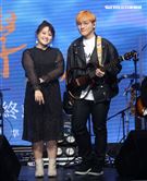 邱振哲「失戀學」期末考演唱會總彩排，特別嘉賓許莉潔。（記者邱榮吉/攝影）