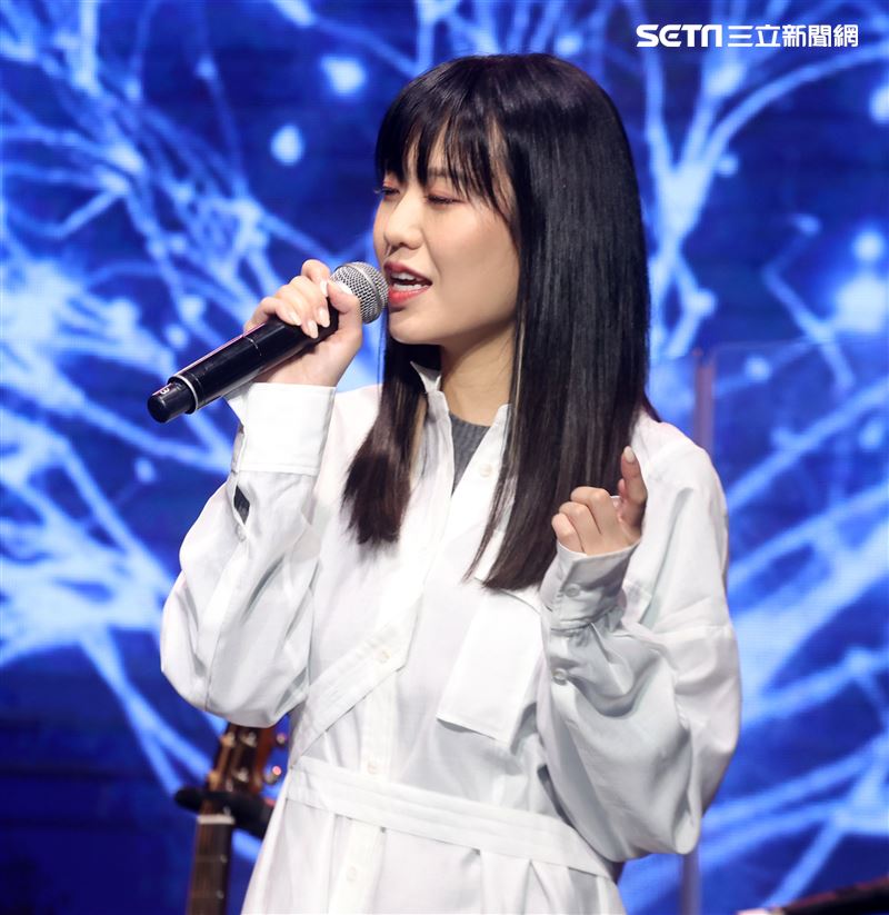 邱振哲「失戀學」期末考演唱會總彩排，特別嘉賓孫盛希。（記者邱榮吉/攝影）