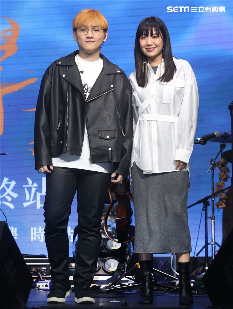 邱振哲「失戀學」期末考演唱會總彩排，特別嘉賓孫盛希。（記者邱榮吉/攝影）