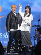 邱振哲「失戀學」期末考演唱會總彩排，特別嘉賓孫盛希。（記者邱榮吉/攝影）