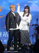 邱振哲「失戀學」期末考演唱會總彩排，特別嘉賓孫盛希。（記者邱榮吉/攝影）
