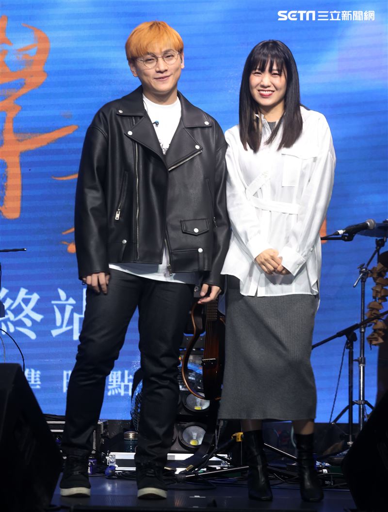 邱振哲「失戀學」期末考演唱會總彩排，特別嘉賓孫盛希。（記者邱榮吉/攝影）