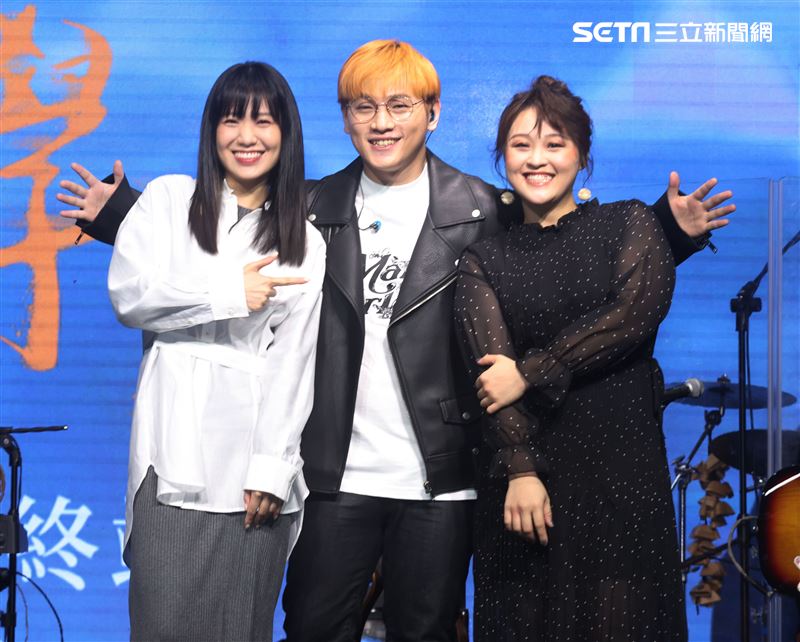 邱振哲「失戀學」期末考演唱會總彩排，特別嘉賓孫盛希、許莉潔。（記者邱榮吉/攝影）