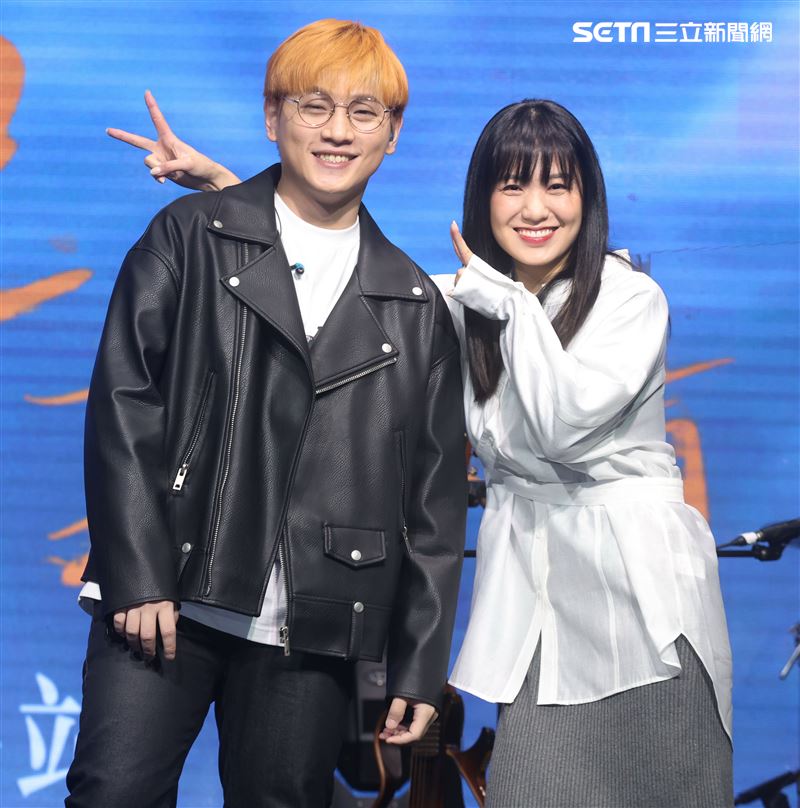 邱振哲「失戀學」期末考演唱會總彩排，特別嘉賓孫盛希。（記者邱榮吉/攝影）