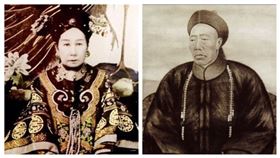 慈禧太后、李蓮英。（組合圖／翻攝百度百科）
