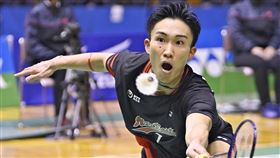 日本球王桃田賢斗確診。（圖／美聯社／達志影像）