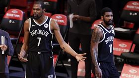 KD厄文絕殺失手　1分惜敗威少巫師
NBA,布魯克林籃網,Kevin Durant,Kyrie Irving,華盛頓巫師
美聯社／達志影像