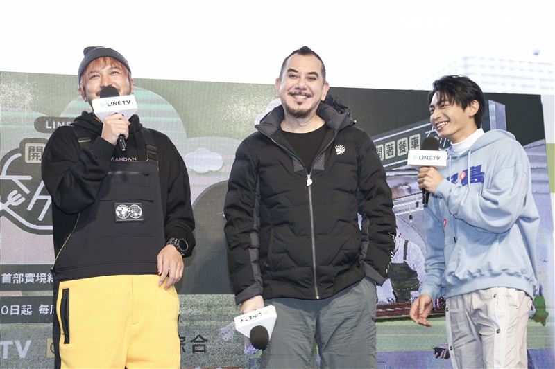 《開著餐車交朋友》首播記者會黃秋生、KID林柏昇、宋柏緯出席。（圖／記者楊澍攝影）