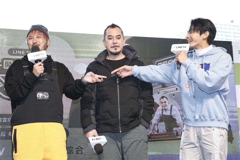 《開著餐車交朋友》首播記者會黃秋生、KID林柏昇、宋柏緯出席。（圖／記者楊澍攝影）