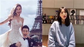 被Angelababy點名砲轟！黃曉明前女友「神隱1夜」網灌爆：炒作大師（圖／翻攝自Angelababy、李菲兒微博）