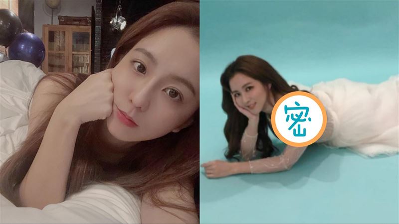 周曉涵上身透視乳壓地　激彈深V雪奶