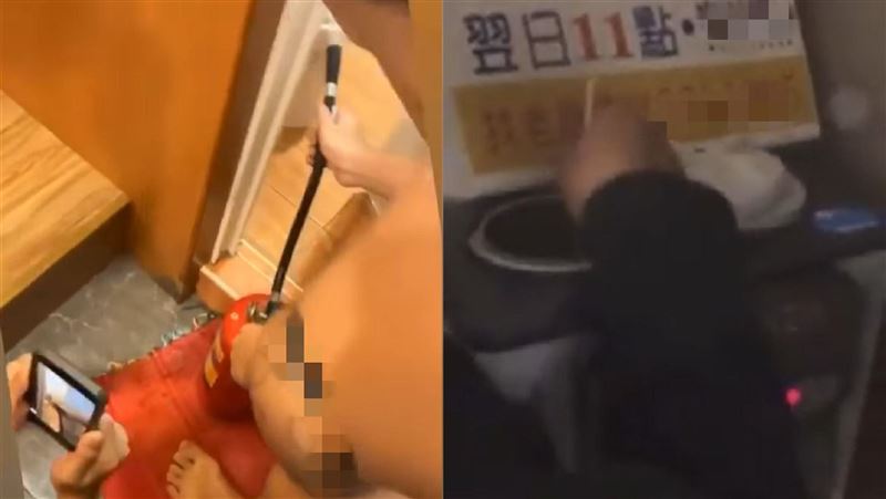 玩滅火器、煮魚湯　屁孩鬧民宿網罵翻