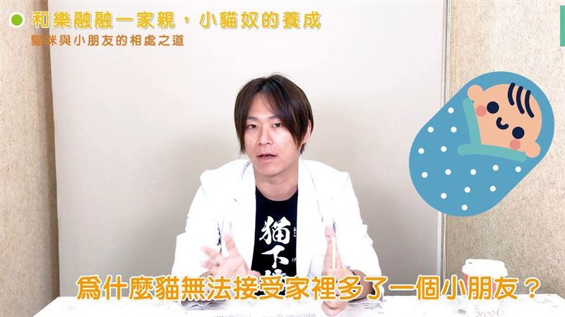 和樂融融一家親，貓與小朋友的相處道
