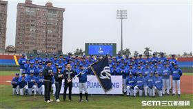 富邦悍將春訓開訓，公布年度口號。（圖／記者王怡翔攝影）