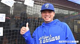 富邦悍將林柏佑。（圖／記者王怡翔攝影）