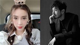 中國男星黃曉明日前錄製節目《乘風破浪的姐姐2》與前女友李菲兒同台，讓過去頻傳介入倆人感情的Angelababy（楊穎）再度成為話題。（圖／Angelababy、黃曉明微博）