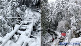 太平山下雪。（圖／網友林慧如提供）