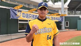 中信兄弟黃恩賜。（圖／記者王怡翔攝影）