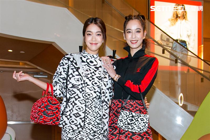陳庭妮，大霈李霈瑜出席路易威登全新URS FISCHER系列上市活動。（圖／記者楊澍攝影）