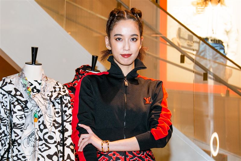 陳庭妮，大霈李霈瑜出席路易威登全新URS FISCHER系列上市活動。（圖／記者楊澍攝影）