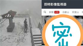 合歡山,即時影像,賞雪,超音波,結冰，圖/翻攝即時影像監視器