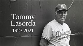 ▲道奇傳奇教頭拉索達（Tommy Lasorda）過世享耆壽93歲。（圖／翻攝自MLB推特）