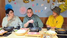 黃秋生,KID林柏昇,宋柏緯,開著餐車交朋友。圖／LINE TV提供