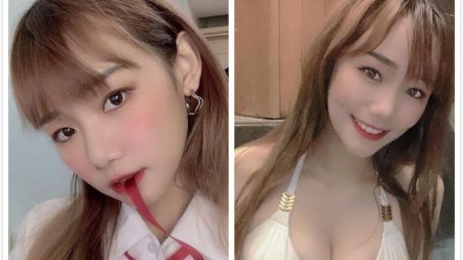 「桃園娜美」泡湯　渾圓豪乳撐爆泳衣