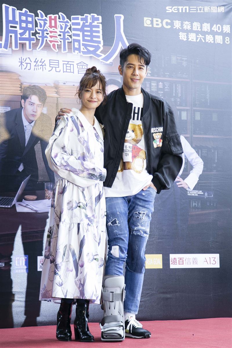 胡宇威、葉星辰、黃薇渟、林孫煜豪出席王牌辯護人粉絲見面會。（圖／記者楊澍攝影）