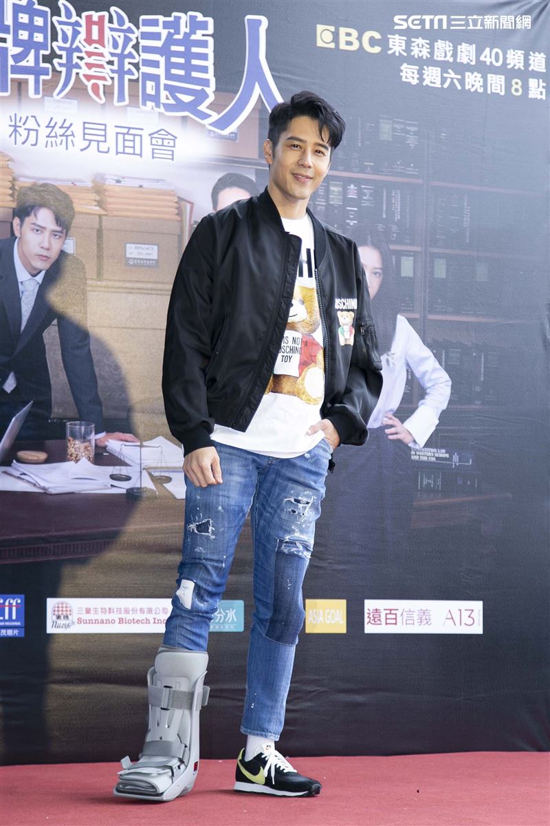 胡宇威、葉星辰、黃薇渟、林孫煜豪出席王牌辯護人粉絲見面會。（圖／記者楊澍攝影）