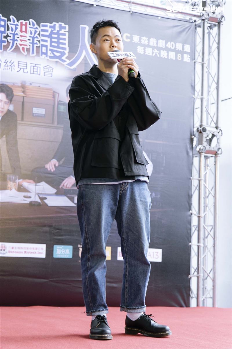 胡宇威、葉星辰、黃薇渟、林孫煜豪出席王牌辯護人粉絲見面會。（圖／記者楊澍攝影）