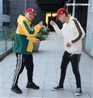 阿倉、屁辰三立新聞網專訪。（記者邱榮吉/攝影）