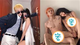 泫雅脫了！羞瞄男友裸身「下面一大包」　大尺度親密畫面激閃（圖／翻攝自泫雅、DAWN IG）