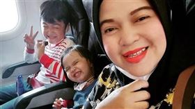 印尼三佛齊航空（Sriwijaya Air）客機失事墜海,溫妲妮雅（Ratih Windania）一家3人失事前畫面曝光（圖／翻攝自Ratih Windania IG）